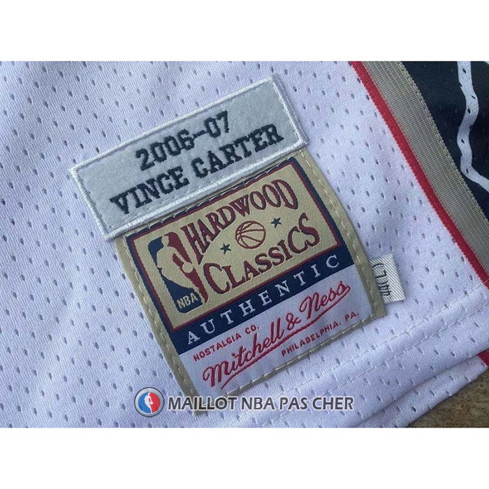 Maillot Brooklyn Nets Vince Carter NO 15 Mitchell & Ness 2006-07 Blanc